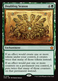 1x Doubling Season NM Eng MTG - Foundations - Image 1