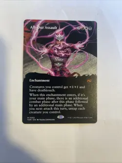 All-Out Assault #352 Borderless Mythic Regular MTG Tarkir Dragonstorm TDM - NM - Image 1