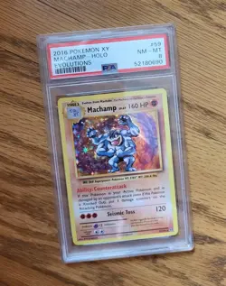 Pokemon Machamp Holo 59/108 XY Evolutions PSA 8 Card TCG 2016 English ENG - Image 1