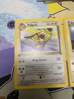 Pokemon TCG 1st Edition Pidgeot 24/64 Jungle Non Holo LP + Pidgey 57/102 LP - Image 2