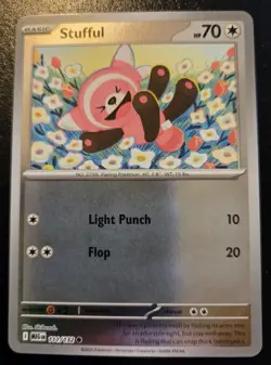 Stufful 111/132 Reverse Holo Common Mega Evolution Pokemon TCG - Image 1