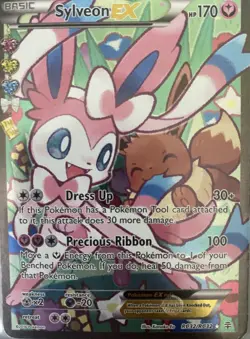 Pokemon SYLVEON EX RC32-32 Holo Generations Set Radiant Collection PACK FRESH NM - Image 2