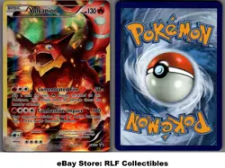 2016 Pokemon, XY Promos, #XY185 Volcanion, Holo Black Star Promo - Image 1