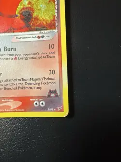 Team Magma's Torkoal 12/95 Team Magma Vs Team Aqua Reverse Holo Rare Pokemon TCG - Image 2