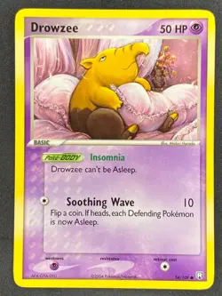 Pokemon Drowzee 54/109 TRR EX Team Rocket Returns LP/NM - Image 1