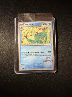 Promo Pokemon Illustration Contest 2024 - Feraligatr - Pikachu - Toxtricity EX - Image 1