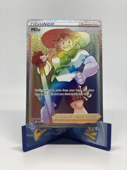 Pokemon TCG - Milo Trainer Rainbow Rare 201/192 Rebel Clash Near Mint - Image 1