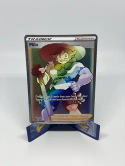 Pokemon TCG - Milo Trainer Rainbow Rare 201/192 Rebel Clash Near Mint - Image 2