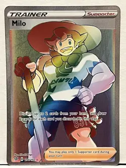 Pokemon TCG Milo Rebel Clash 201/192 Holo Secret Rare - Image 2