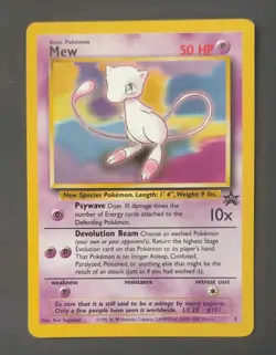 Mew #8, Black Star Promo, 2000 Vintage Pokemon TCG, Near Mint - Image 1