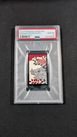 2013 Pokemon Hanafuda Exeggcute Rhyhorn PSA 10 GEM MINT Kanto July - Image 1
