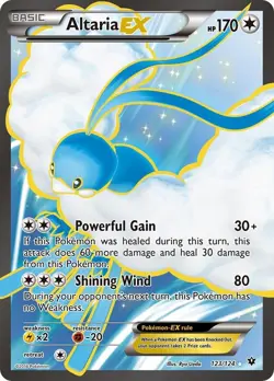 Pokemon TCG Altaria EX Full Art 123/124 XY Fates Collide Ultra Rare Holo NM - Image 1