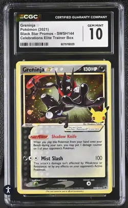 Pokemon Celebrations Gold Star promo - SWSH144 CGC GEM MINT 10 - Image 1