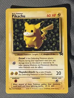 Pokemon TCG Pikachu Wizards Black Star Promos 1 Regular Promo 1st Edition - Image 1