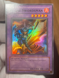 Flame Swordsman 1st Edition LOB-003 Legend of Blue Eyes White Dragon - Image 2