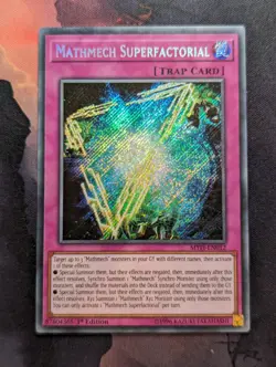 YuGiOh - Mathmech Superfactorial - MYFI-EN012 - Secret Rare - 1st Ed VLP/NM - Image 1