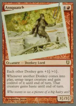 Assquatch - Light Play MTG Unhinged - Image 1
