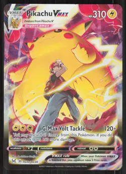 Pokemon TCG SWSH: Sword & Shield Promo Cards #SWSH062 Pikachu VMAX (Scratches) - Image 1