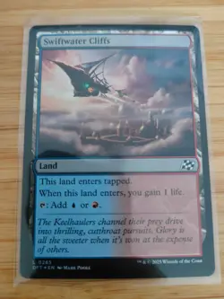 MTG Swiftwater Cliffs (FOIL) 0265 Aetherdrift M/NM Free UK P&P - Image 1