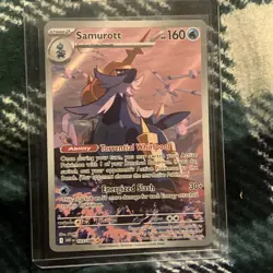 Samurott 107/086 - White Flare - Illustration Rare Holo Pokemon S&V TCG NM - Image 1
