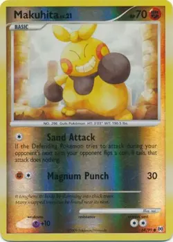 Lightly Played Makuhita - 68/99 - Common - Reverse Holo Pokemon Arceus - Image 1