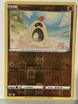 Sandygast Reverse Holo 099/195 SWSH12: Silver Tempest NM Pokemon Fast Ship - Image 1