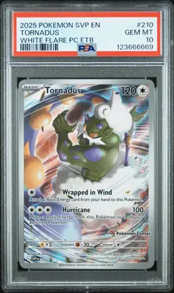 2025 POKEMON SVP EN-SV BLACK STAR PROMO #210 TORNADUS PSA 10 - Image 1