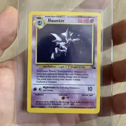 💥 Pokemon Haunter 6/62 Fossil Holo Rare WOTC 1999 Vintage TCG LP/NM - Image 1