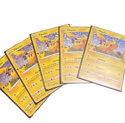 5x Lot Pokemon 25th Anniversary Foil Stamped Pikachu Promo General Mills Cereal - Image 1
