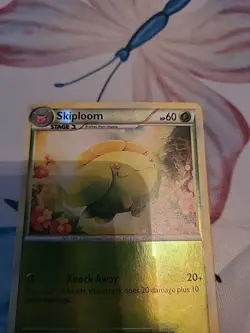 Skiploom 51/123 Reverse Holo Pokemon 2010 HeartGold & SoulSilver MP Scratched - Image 3