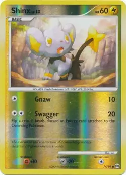 1x Shinx - 74/99 - Common - Reverse Holo Moderately Played Pokemon Platinum Arce - Image 1