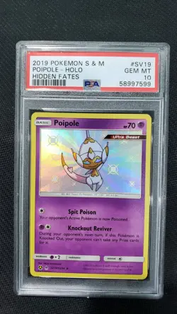 2019 Pokemon: POIPOLE SV19/SV94 - [Hidden Fates Shiny] - Gem Mint - PSA 10 💎 - Image 1