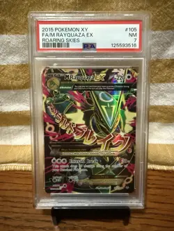 NEW CERT 🔥 RAYQUAZA EX 2015 Pokemon XY Roaring Skies #105 Graded PSA 7 NM - Image 1