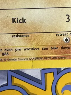 Machop 59/82 Team Rocket 1st Edition Fighting Common WOTC Vintage Pokemon TCG - Image 4