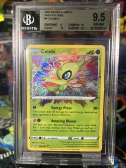 Pokemon 2020 Sword & Shield Vivid Voltage #9 Celebi A BGS 9.5 - Image 1
