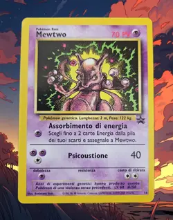 Pokemon Mewtwo Wizard's Black Star Promo 14 - Ita - Vintage - NEAR MINT - Image 1