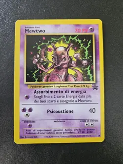 Pokemon Mewtwo Wizard's Black Star Promo 14 - Ita - Vintage - NEAR MINT - Image 2