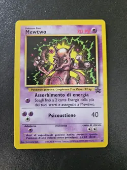 Pokemon Mewtwo Wizard's Black Star Promo 14 - Ita - Vintage - NEAR MINT - Image 3