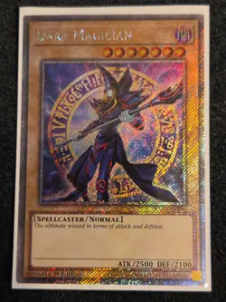 Dark Magician Platinum Secret Rare RA04-EN106 Yugioh 8th artwork - Image 1