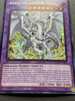 Albion The Sanctifire Dragon | MP24-EN082 | Prismatic Secret Rare | NM | YuGiOh! - Image 2