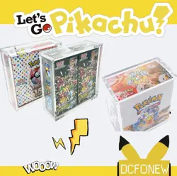 2 Pack - Magnetic Booster Box Acrylic Case Pokemon Card Protective (two size) - Image 1