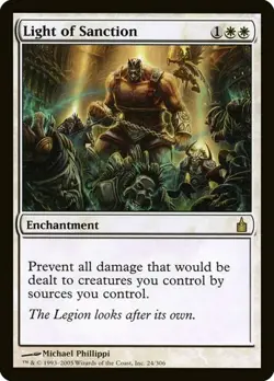 2x Light of Sanction Ravnica: City of Guilds LP MTG - Image 1