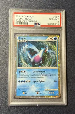 2011 Pokemon Shiny Lugia Call of Legends Secret Rare Holo #SL7 PSA 8 - Image 1