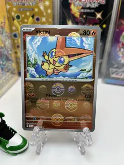 Victini Poke Ball Pattern Promo 012/086 Pokemon Sv: Black Bolt Reverse Holo - Image 1