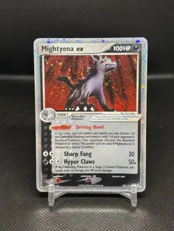 2006 Pokemon TCG - Mightyena Ex - Holon Phantoms - 101/110 - Ultra Rare - LP - Image 1