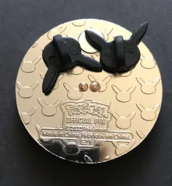 Pikachu Sleepy Spring Pin Badge Pokemon Centre 2022 Metal Spinning Scenes Wooloo - Image 2