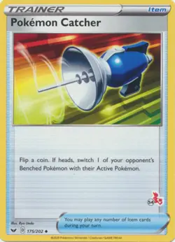 Pokemon Catcher - 175/202 - Battle Academy 2022 (Cinderace Symbol 54) - Near Min - Image 1