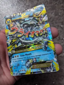 Pokemon TCG M Glalie EX Card Mega 35/162 Breakthrough Holo Half Art Rare 2015 - Image 1