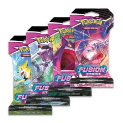 6x Pokemon TCG: Sword and Shield Fusion Strike Sleeved Booster Pack (10 cards) - Image 1