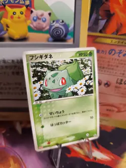 Pokemon Karte Card Bulbasaur Bisasam Meiji Chocolate Promo ADV Aqua japanese Exc - Image 1